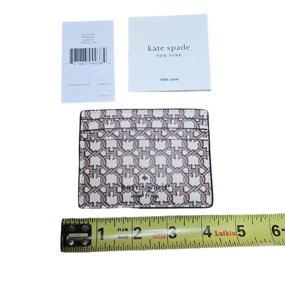 Kate Spade 2 pc. Link Satchel Bag/Matching Card Holder Cream/Beige Crossbody NWT - Picture 14 of 15